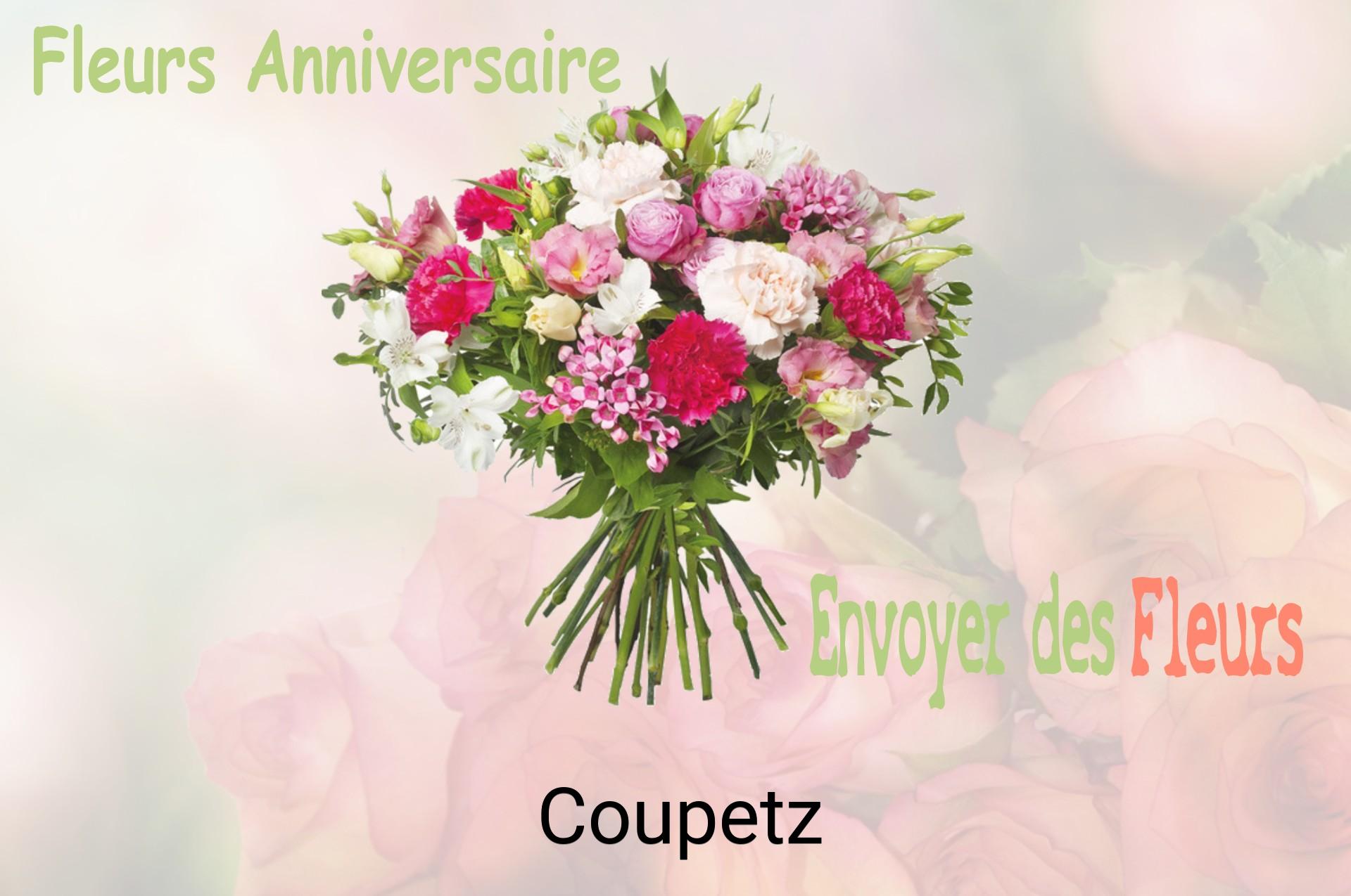 Bouquet de fleurs d’anniversaire livré à Coupetz
