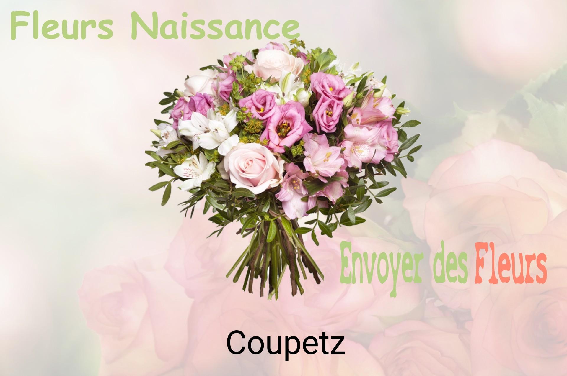 Bouquet de fleurs de naissance livré à Coupetz